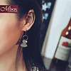 Mbox高级感耳环女气质长款适合圆脸的耳钉韩国显瘦网红简约耳饰耳坠 金色