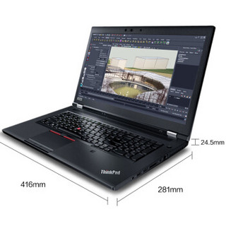 ThinkPad 思考本 P72 17.3英寸移动工作站笔记本 (i7-8750H、1TB、8GB、NVIDIA Quadro P2000 4GB)