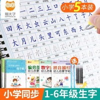 移动专享：猫太子 人教版1-6年级同步字帖 5本装 送书写套装 