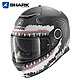 法国鲨鱼SHARK摩托车头盔男女士玻纤双镜片四季赛车机车全盔防雾