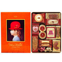 日本进口红帽子橙色什锦饼干礼盒208g