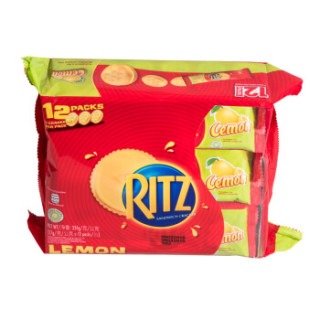 印尼进口乐之ritz柠檬味夹心饼干办公室休闲零食独立小包随身装324g