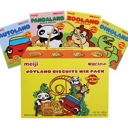 明治(Meiji) 儿童饼干 乐园零食大礼包70g*4盒 年货礼盒 趣味游戏  新加坡进口 年节送礼孩子礼物 *3件