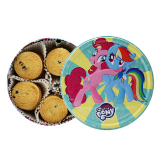 商品马来西亚进口 奇士(chimos) 小马宝莉系列蓝莓味曲奇饼干150g