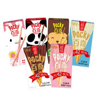 glico 格力高 百奇 (270g、多种口味、盒装、6盒)