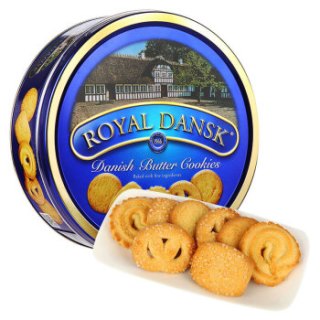商品丹麦原装进口 皇家丹麦royal dansk丹丝黄油曲奇饼干礼盒454g