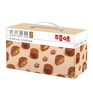 百草味 枣泥蛋糕800g/箱 核桃味 早餐食品枣糕糕点心美食零食整箱