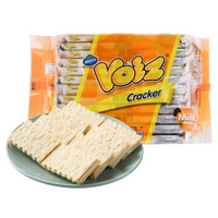 泰国进口 Voiz牛奶味夹心饼干 苏打饼 休闲零食 蛋糕糕点 336g/袋