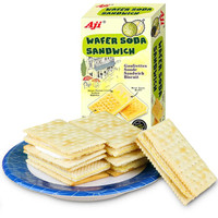 Aji 饼干蛋糕 零食 早餐饼干 威化苏打夹心饼干 榴莲味 200g/盒