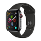 历史低价：Apple 苹果 Apple Watch Series 4苹果智能手表（深空灰铝金属、GPS+蜂窝、44mm、黑色运动型表带）