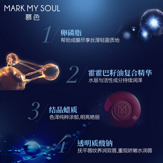 Mark My Soul 慕色燃情润泽口红 持久保湿滋润 丰盈滋润双唇  诱/人鱼姬色  ML008 3g