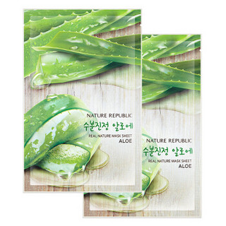 NATURE REPUBLIC 自然共和国 加州芦荟多效润肤礼盒 (芦荟胶300ml+芦荟水160ml+芦荟乳液160ml+卸妆水99ml+芦荟面膜23ml*2+化妆棉)