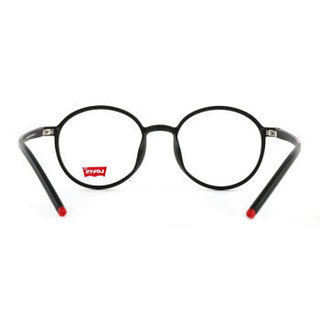 Levis 李维斯 女款黑色镜框黑色镜腿全框光学眼镜架眼镜框 LS03103 C01 MBLK 49MM