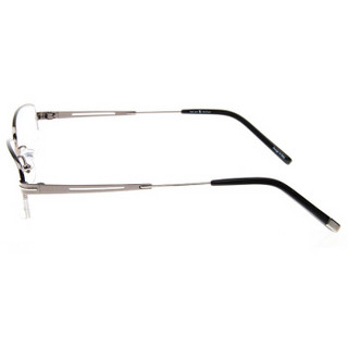 海伦凯勒 近视眼镜框男款 时尚商务款钛架 半框光学眼镜架 H9303 T04银灰色