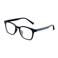 QINA 眼镜框男士光学镜架镜框近视镜QJ5001B11 哑黑色