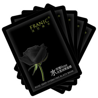 FRANIC 法兰琳卡 玫瑰水光莹润黑面膜 5片