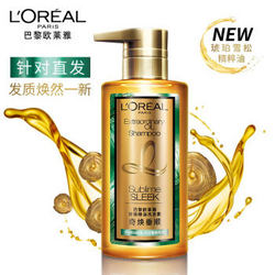 L'OREAL PARIS 巴黎欧莱雅 欧莱雅（LOREAL）奇焕精油洗发水440ml奇焕垂顺洗发露（大金瓶针对垂直秀发）