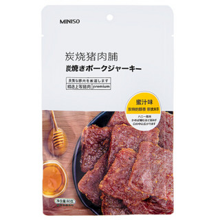 名创优品（MINISO）炭烧猪肉脯 80g 零食吃货肉干肉脯猪肉干猪肉脯炭烧蜜汁 休闲食品