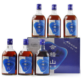 会稽山 绍兴黄酒 善酿酒大米纯酿 清爽小三年 半甜型 408ml*6瓶 整箱装