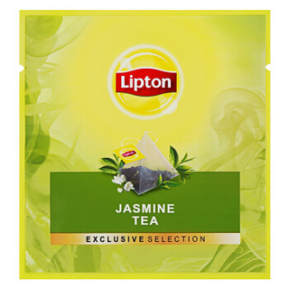 立顿Lipton 茶叶 茉莉花茶调味茶25包35g 独立三角袋泡茶茶包 办公室下午茶 休闲旅行