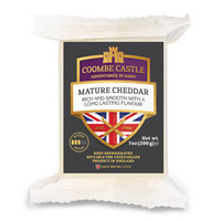 酷币城堡(COOMBE CASTLE)成熟切达干酪块 200g 英国进口 原制奶酪