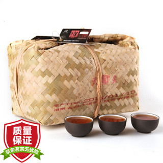 白沙溪 茶叶 安化黑茶 天尖茶 散茶 竹篓装 2KG