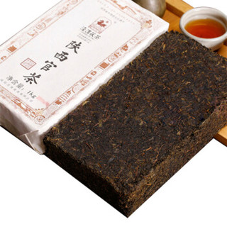泾渭茯茶 茯砖茶金花伏茶 陕西官茶1kg黑茶 茯砖茶木盒装 陕西特产