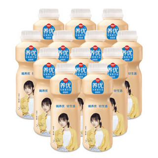 养优 0脂肪 新西兰奶源 72小时慢发酵型乳酸菌 牛奶酸奶饮品 大瓶宴会饮料1L*6瓶