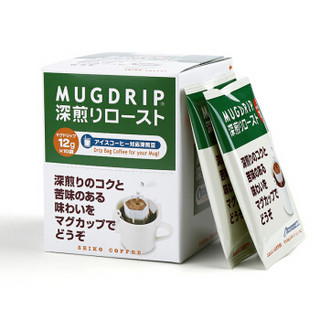 日本进口 赛客SEIKO 意式特浓深烘焙挂耳咖啡 滴滤式研磨咖啡粉 120g（12g*10袋）