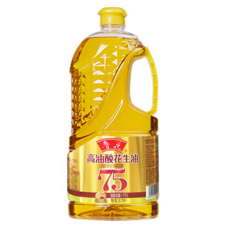 鲁花 食用油 高油酸花生油2.5L 5S物理压榨 压榨一级