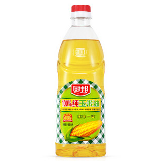 京东PLUS会员：厨邦 100%纯玉米油食用油 900ml/瓶 *14件