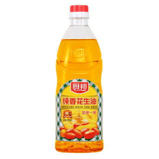 京东PLUS会员：厨邦 纯香花生油食用油 900ml