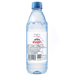 法国原装进口 依云（evian）天然矿泉水 500ml*24瓶整箱(2019限量版 Ines Longevial)