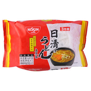 日清 （Nissin ）速冻咖喱风味乌冬面 3包装 原装进口 面条 645g/袋