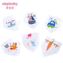 Elepbaby 象宝宝 宝宝三角巾 6条装 *7件