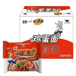 统一 好劲道 鸡蛋面 方便面/干吃面 麻辣味 62g/袋*27袋 整箱装 *2件