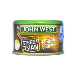 泰国进口 西部约翰（JOHN WEST） 方便速食 熟食 下饭菜 韩式烤肉味金枪鱼 罐头95g *12件
