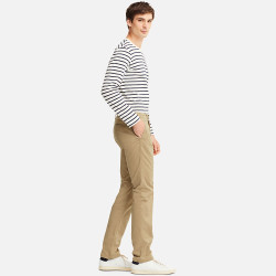 优衣库 UNIQLO 优衣库 洗旧无褶直筒长裤 408495