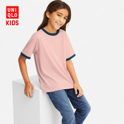 优衣库 UNIQLO 优衣库 儿童DRY-EX圆领T恤(短袖) 416080