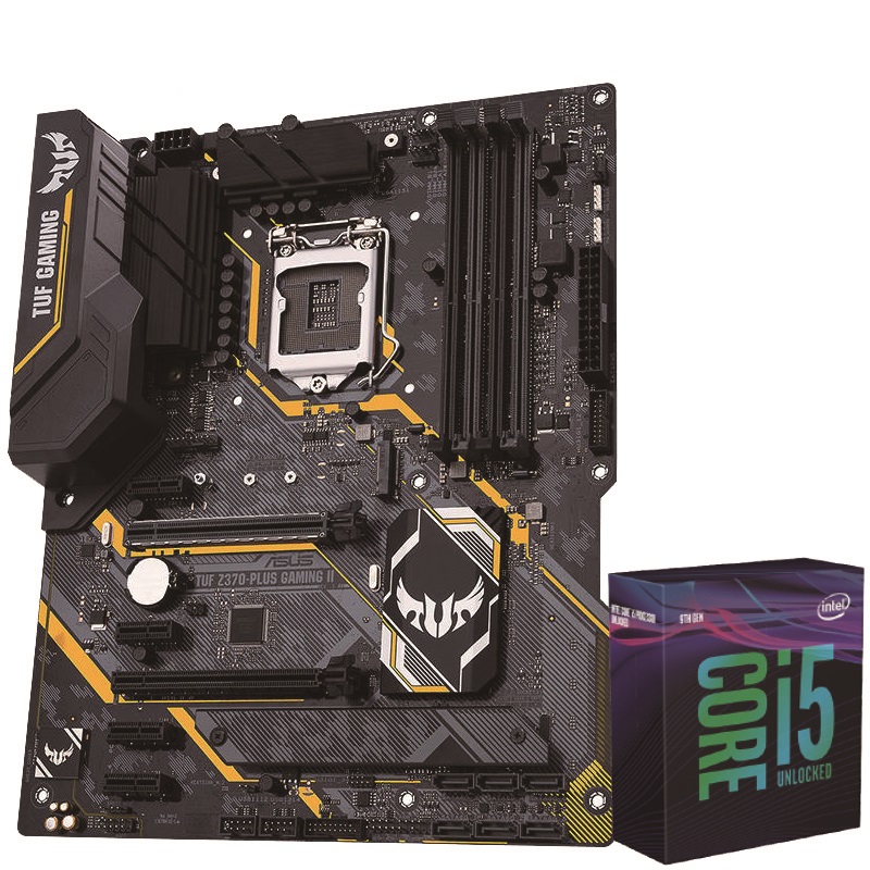 ASUS 华硕 TUF Z370-PLUS GAMING II 电竞特工主板 +intel i5 9600K 盒装处理器