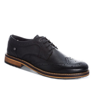 Original Penguin 原创企鹅 Sage Brogue Leather系列系带平跟男士休闲鞋休闲皮鞋 PEN0342 Black UK8