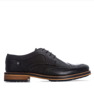 Original Penguin 原创企鹅 Sage Brogue Leather系列系带平跟男士休闲鞋休闲皮鞋 PEN0342 Black UK8