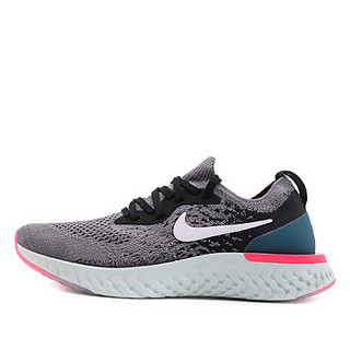 NIKE 耐克 Epic React Flyknit 女士跑鞋 AQ0070-010 灰黑红 36