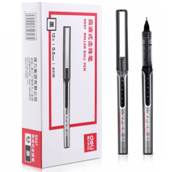 deli 得力 S657 直液式走珠笔 0.5mm 红/蓝/黑可选 12支/盒