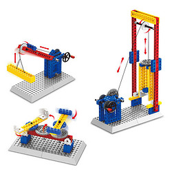 万格 小颗粒积木 动力原理工程机械3合1系列 1304 升降机
