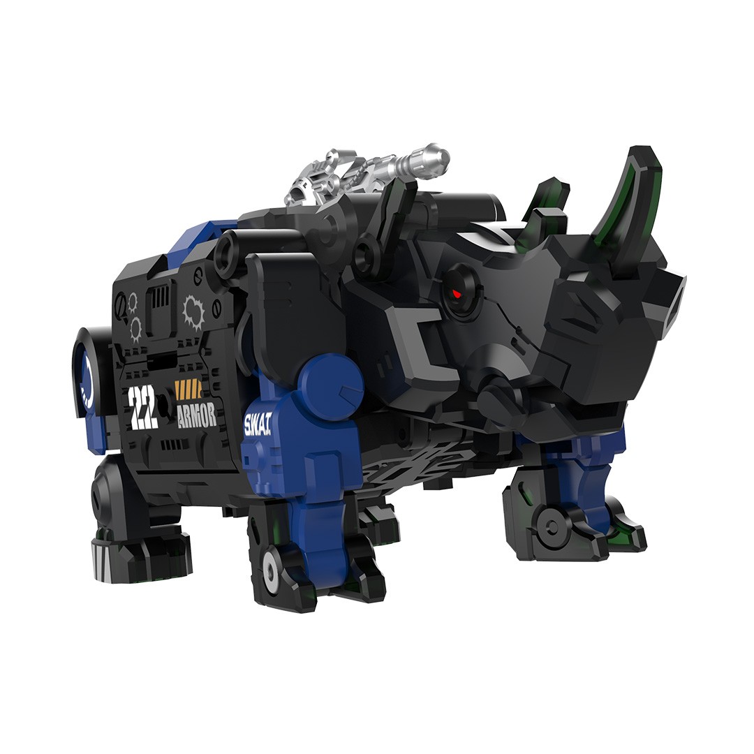 小米有品52toys猛兽匣系列蓝盔甲3件