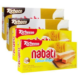 Richeese 丽芝士 纳宝帝 奶酪味威化饼 145g*6盒