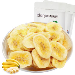鲜记 阳光脆香蕉片 500g 