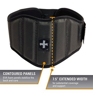 必然宁 Harbinger Men's Firm Fit 7.5-Inch Contoured Weightlifting Belt