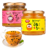 福事多 蜂蜜柚子茶 500g+ 蜂蜜百香果茶 500g